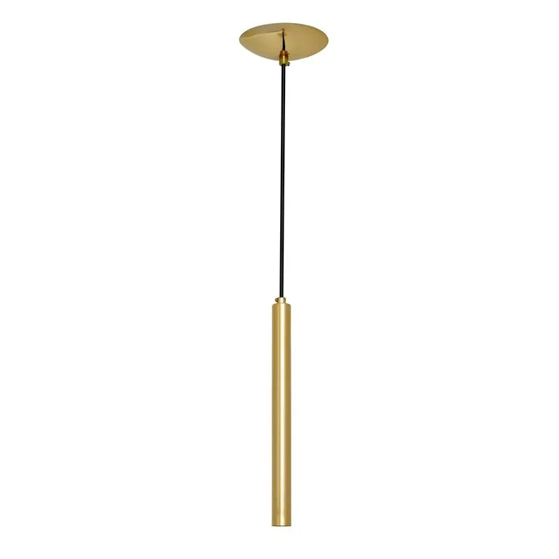 Pendente Tubular 40cm Dourado
