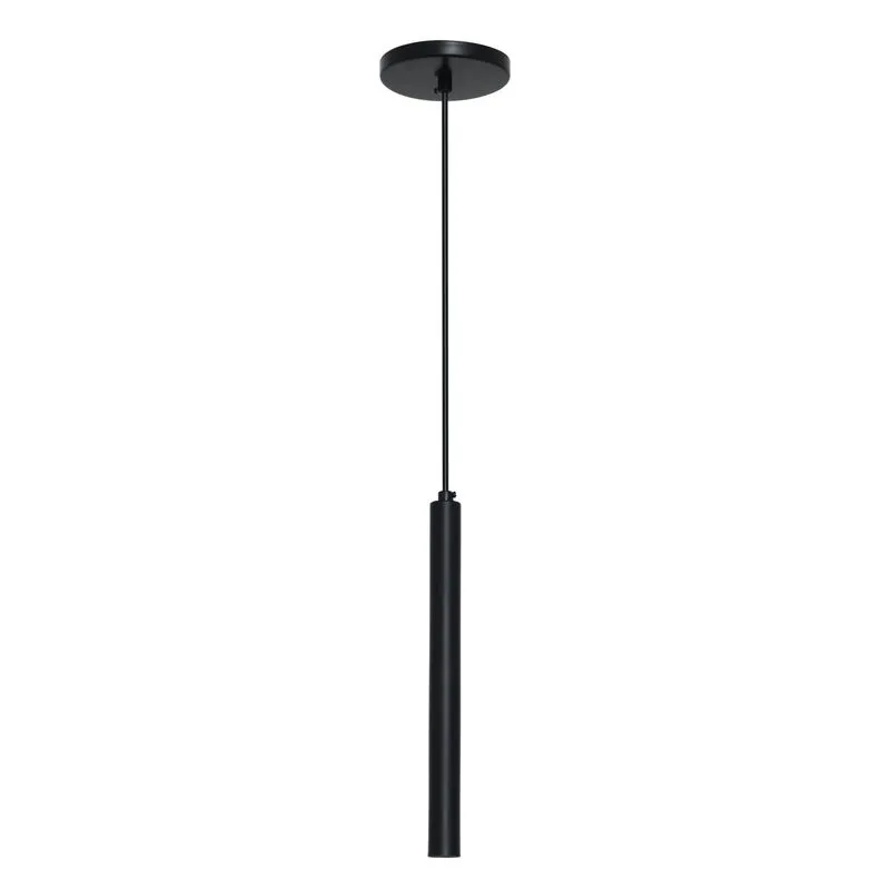 Pendente Tubular 40cm Preto
