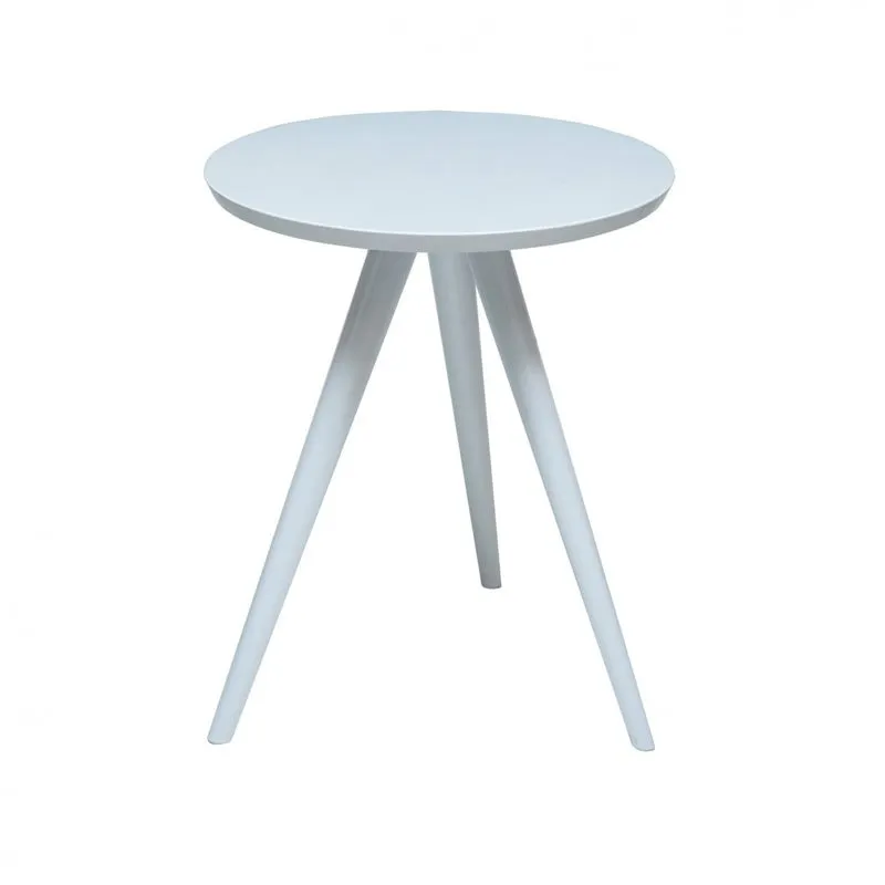 Mesa Lateral Tripé LC Marques Branco