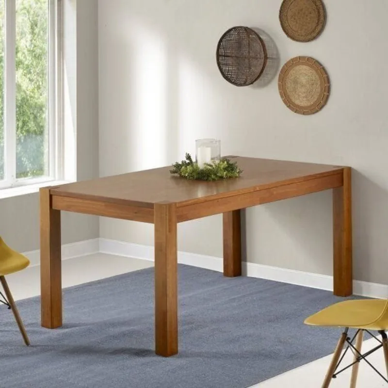 Mesa de Jantar 6 Lugares 160cm Madeira Maciça Primavera CabeCasa MadeiraOriginals Marrom Marrom