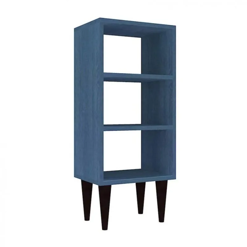 Nicho Decorativo Teka com Pé Cone Bramov Móveis Azul