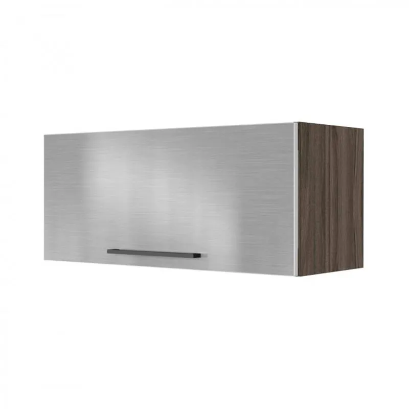 Armário Basculante 1 Porta 80cm Gourmet G3 Itatiaia Notal Terracota/Aço Inox