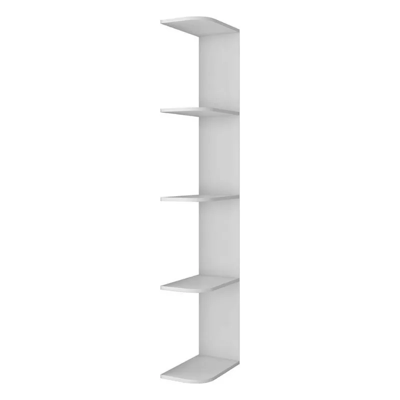Prateleira Externa para Guarda-Roupas Smim/Luna 100% MDF Branco/Brilho Branco Brilho