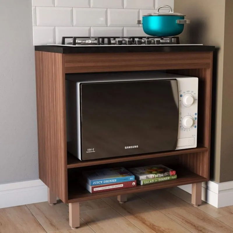 Balcão Cooktop Aberto Flair Poliman Nogueira