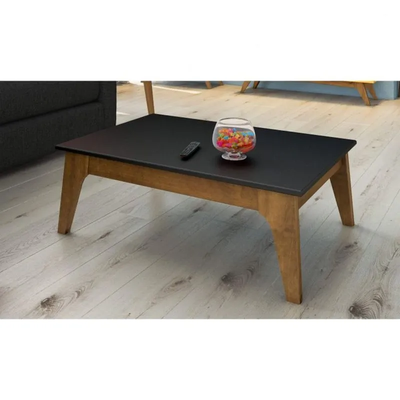 Mesa de Centro Club Artemobili Preto/Garapa