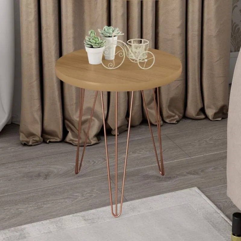 Mesa Lateral com Pés Metálicos Evolution Patrimar Móveis Novare