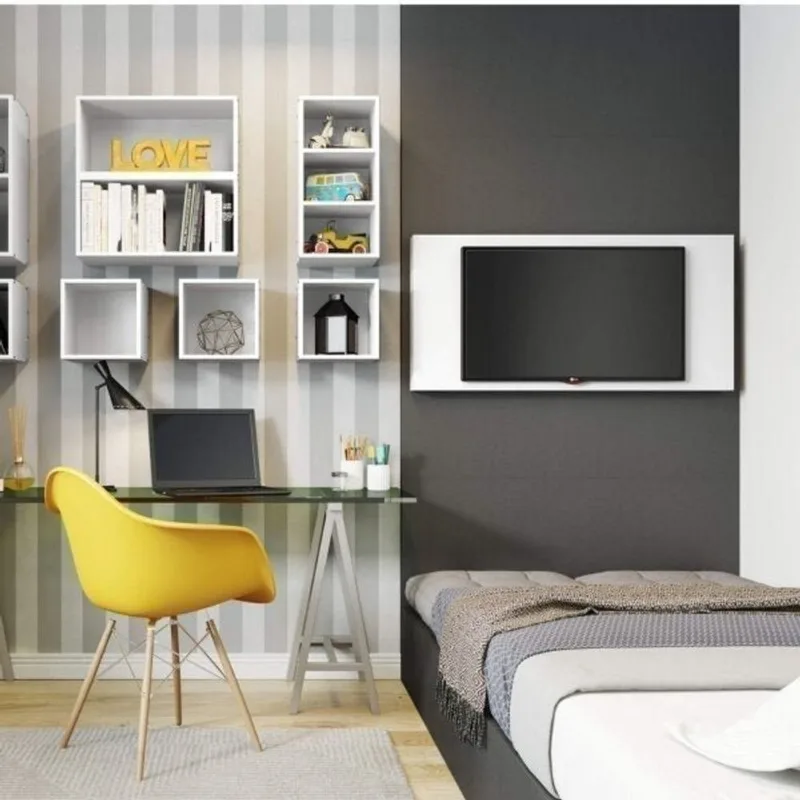 Painel para TV até 43 Polegadas 59cmx122cm Branco TX