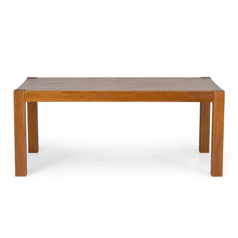 Mesa de Jantar 180x100cm Garapa Rinno Marrom/Castanho Castanho