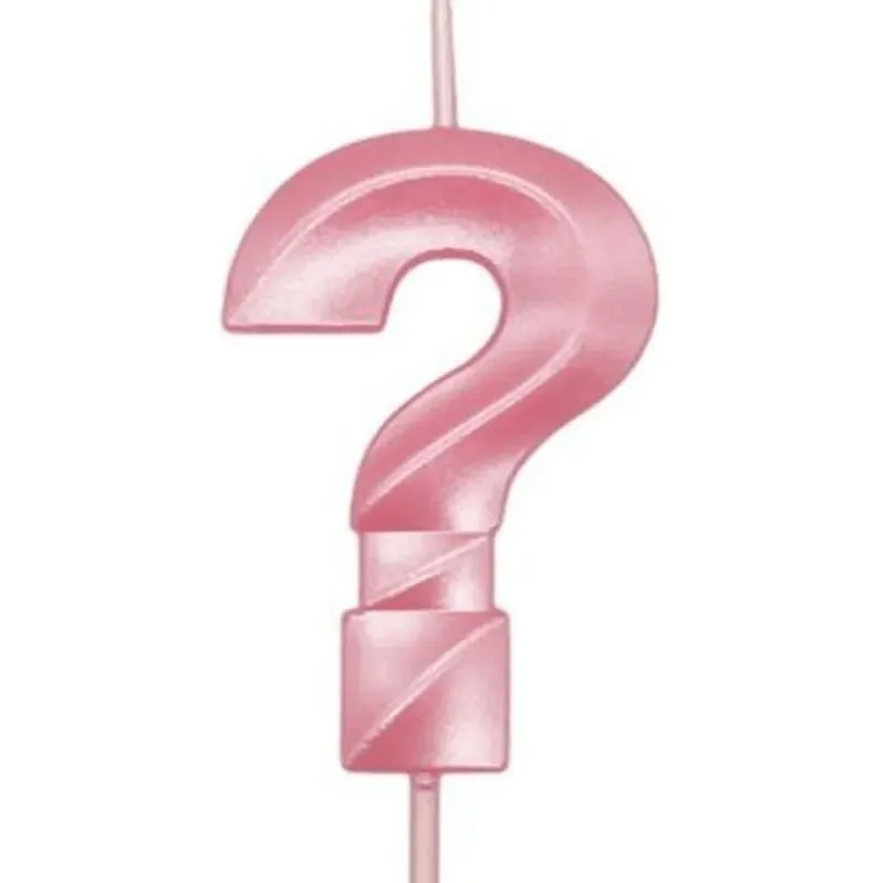 Vela de Aniversário Mini Design Perolizada Rosa Candy Nº ? - Silver Festas