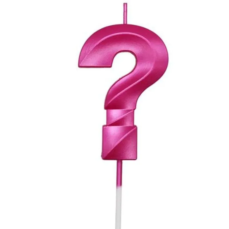 Vela de Aniversário Design Perolizada Rosa Pink Nº ? - Silver Festas
