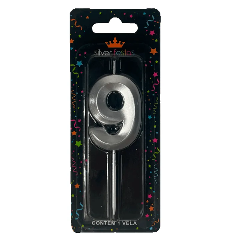 VELA DESIGN 5CM PRATA N.9 VDP09 ÚNICA