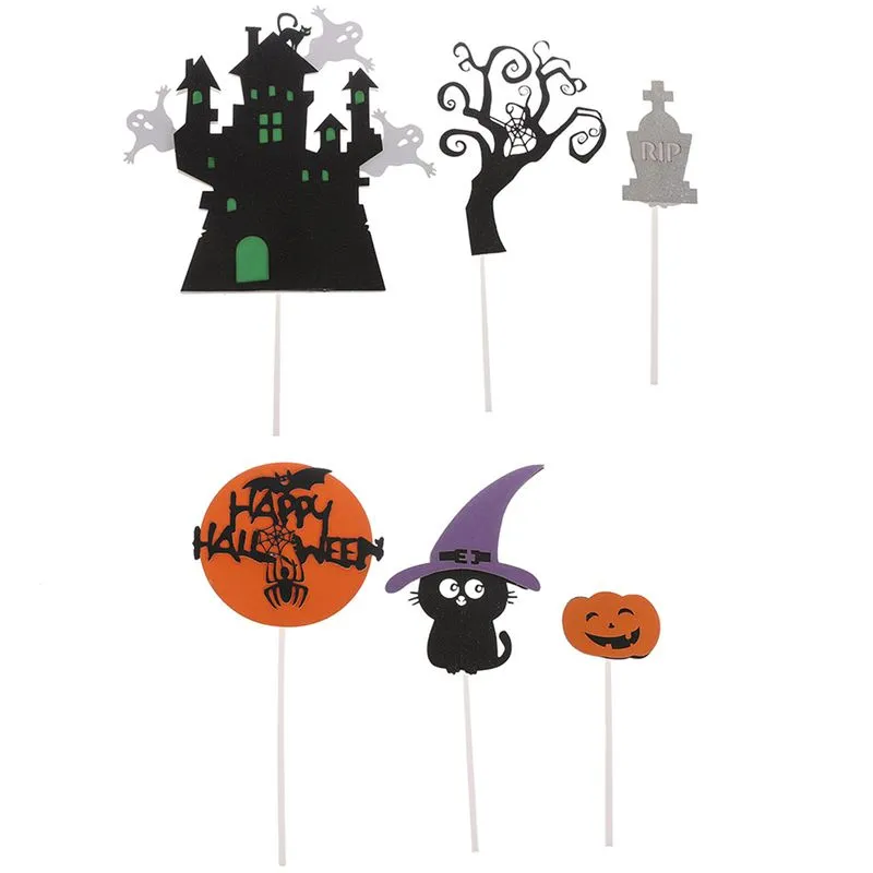 Topo de Bolo Happy Halloween c/6 - Silver Festas