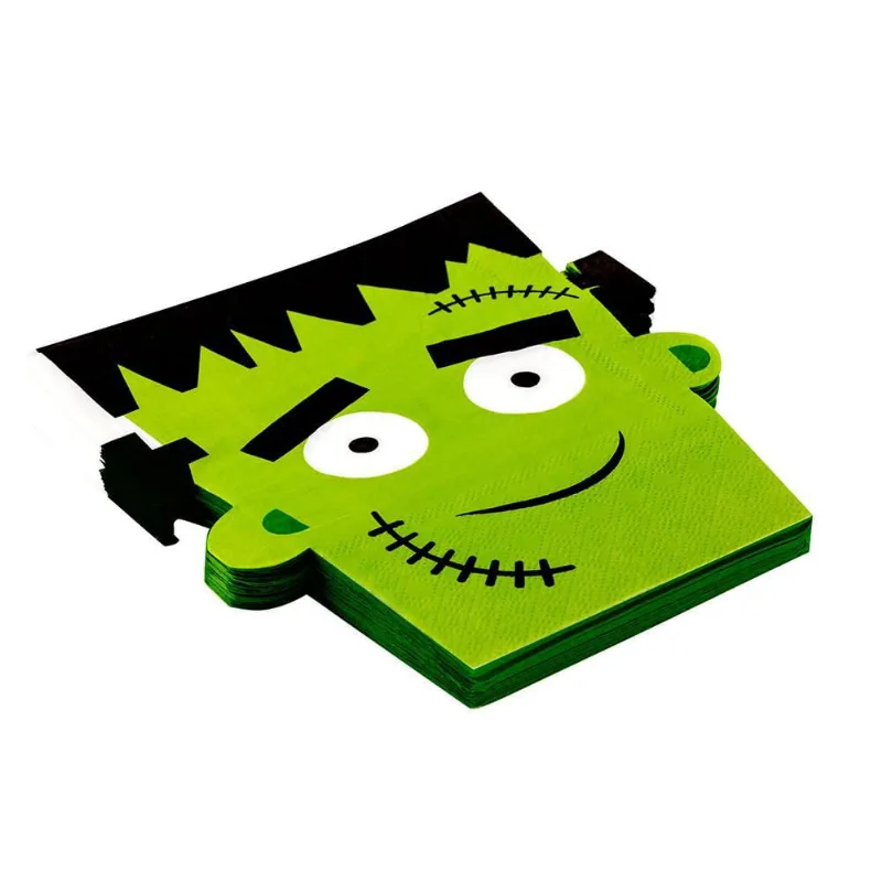 Guardanapo Estampado Holloween Monstrinho Folha Dupla 33x33cm