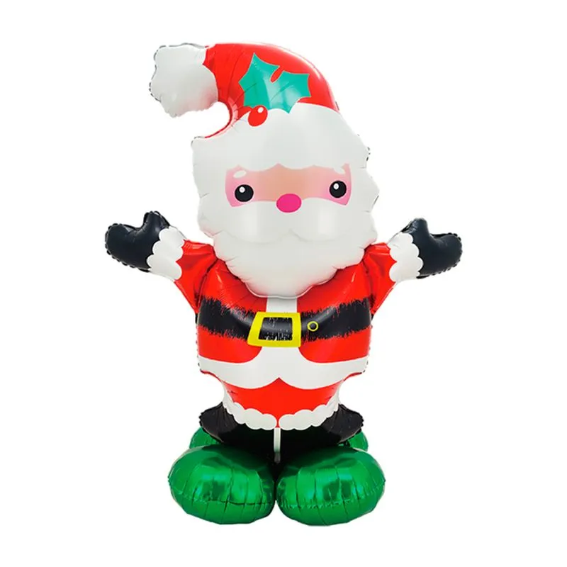 Balão Metalizado Natal Papai Noel 43" QDN004 SILVER PLASTIC