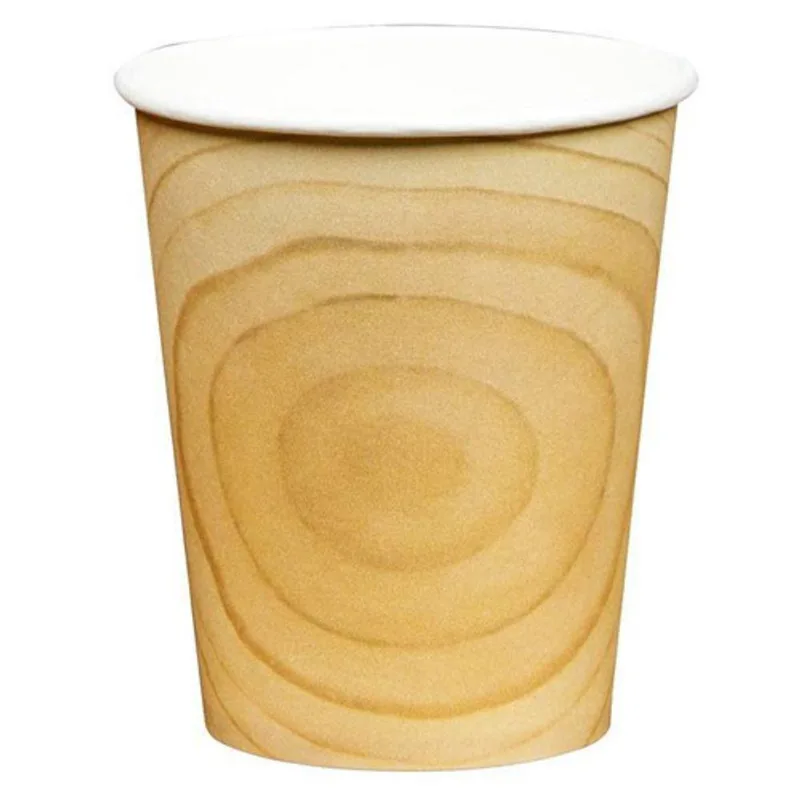 Copo De Papel 270ml Cor Bambu - 10 Un