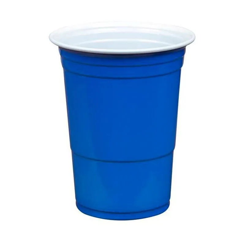 Copo Plástico Silver Plastic Azul 480ml com 10 Unidades