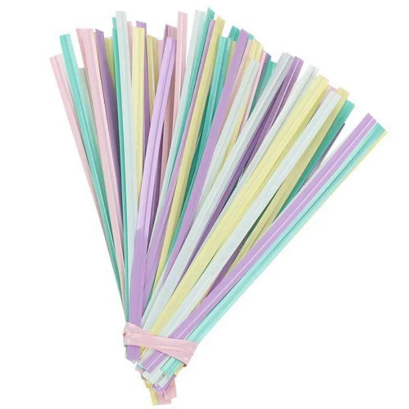 Lacre Fecho Metalizado 4mmx11cm Candy Color - 100 Un