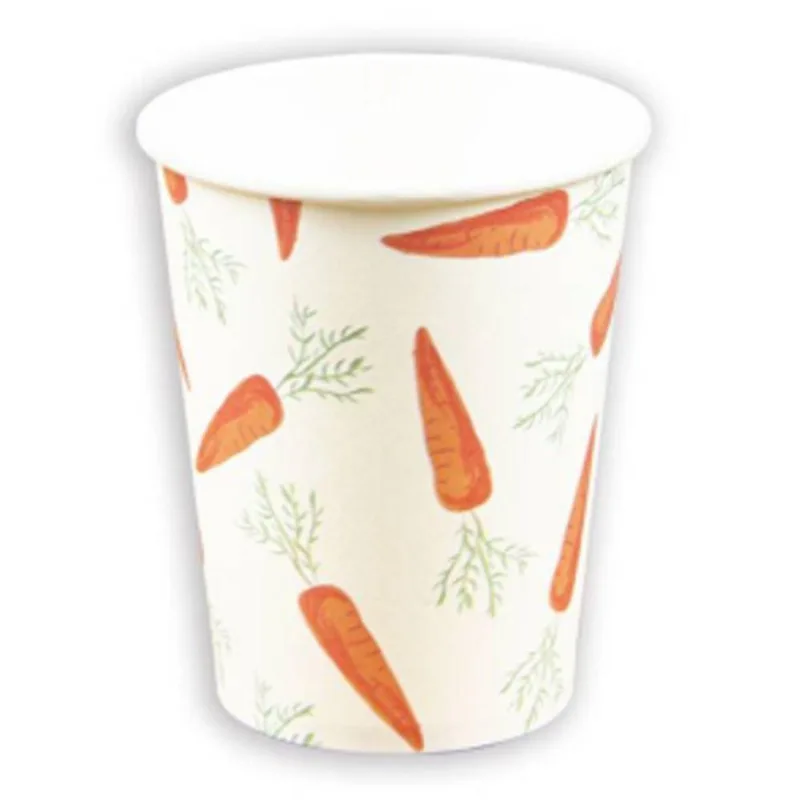 Copo De Papel 270ml Páscoa Cenourinhas - 10 Un