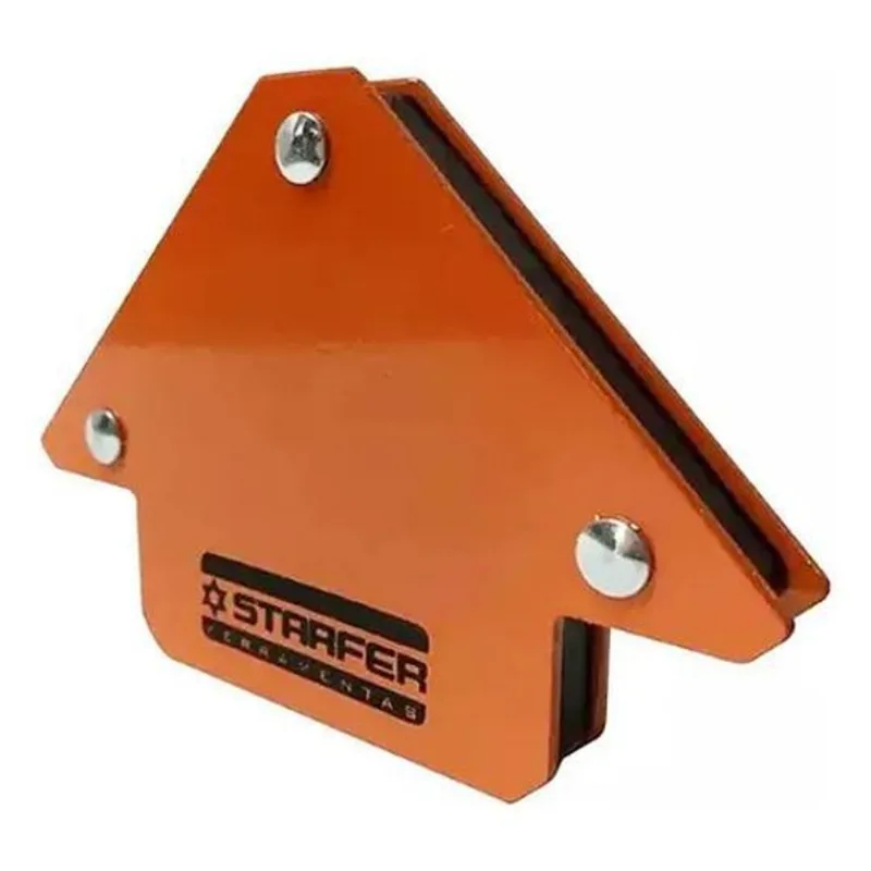 3x Esquadro Magnético Solda 12kg Starfer 3 Pol. (75mm) Starf