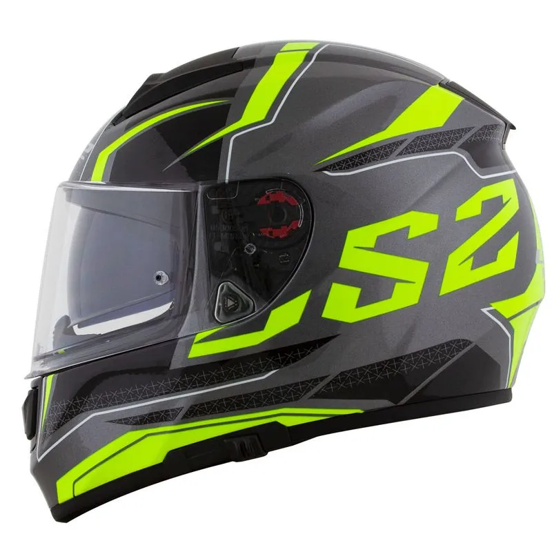 Capacete Original LS2 FF397 Vector Roadster Titanium Amarelo 58