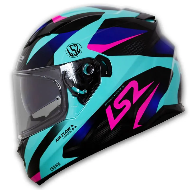 Capacete Original LS2 FF320 Crown Azul 58