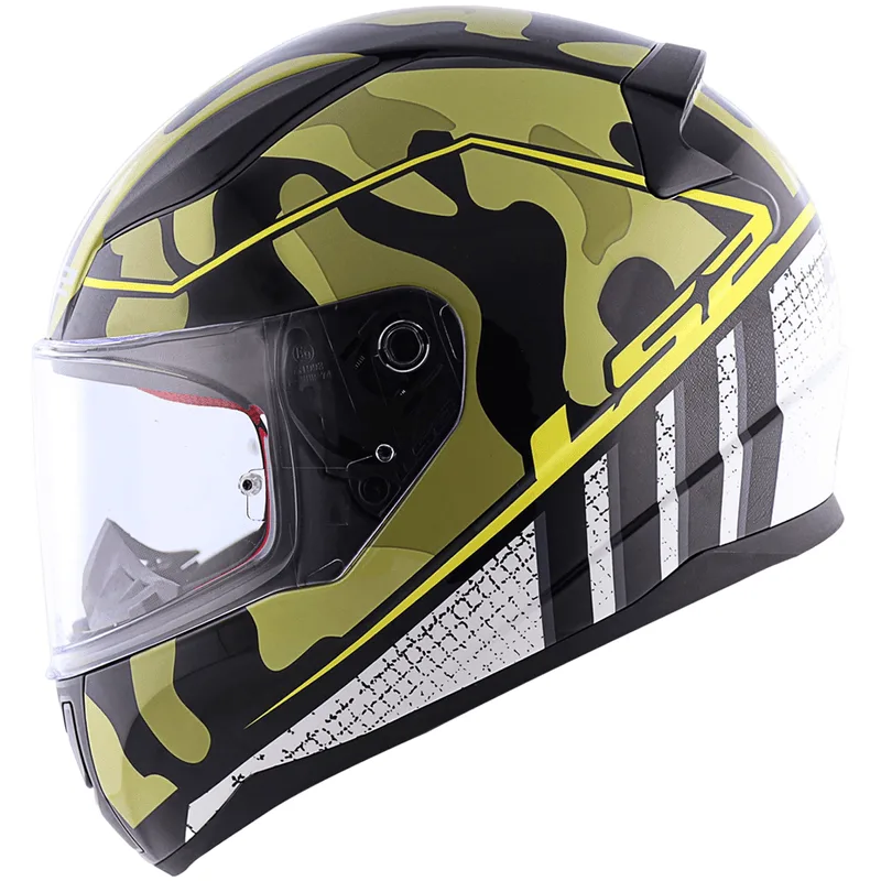 Capacete Original LS2 FF353 Rapid Bravado Camuflado Amarelo 62
