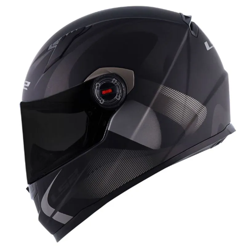 Capacete Original LS2 FF358 Velvet Fosco Preto Cinza 60