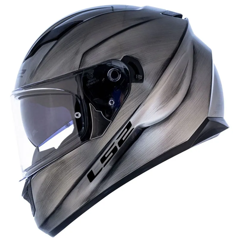 Capacete LS2 FF320 Stream Jeans Titanium Brilho