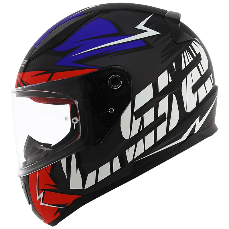 Capacete Original LS2 FF353 Rapid Cromo Fosco Azul 62