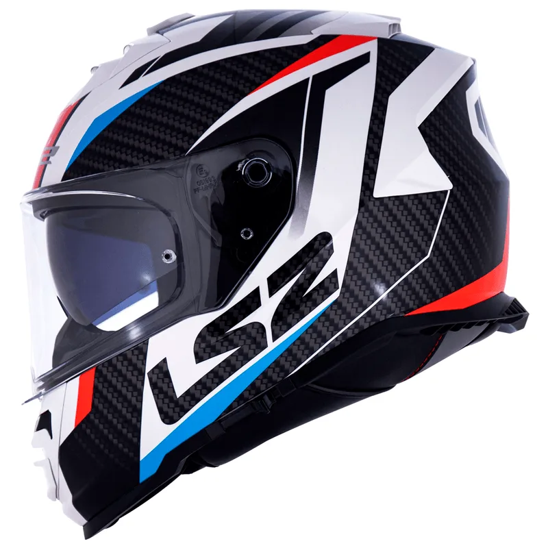 Capacete Original LS2 FF800 Storm Racer Azul Vermelho 56