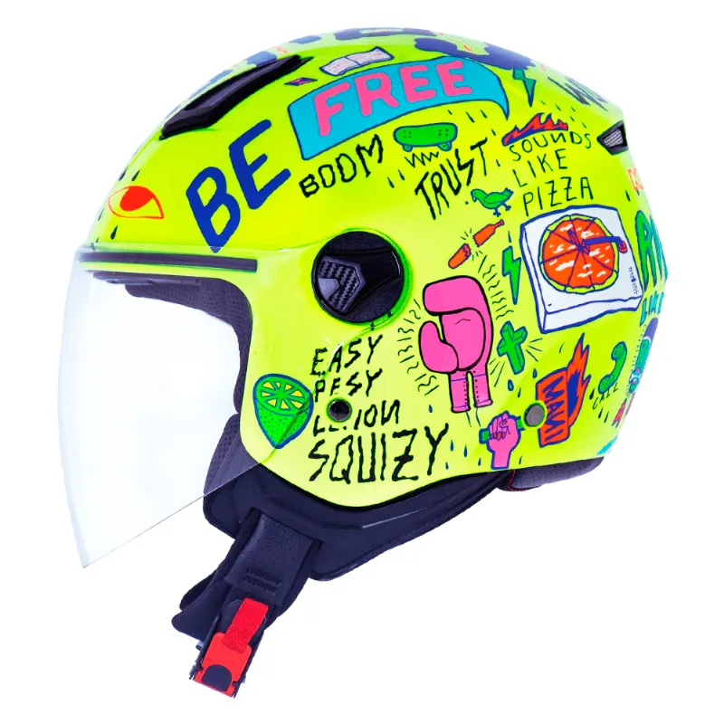 Capacete Original Norisk Orion Free Amarelo Azul 58