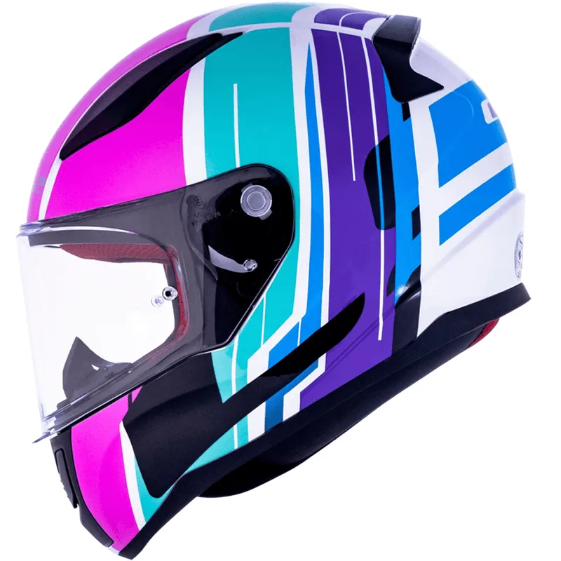 Capacete Original LS2 FF353 Rapid Flag Rosa 54