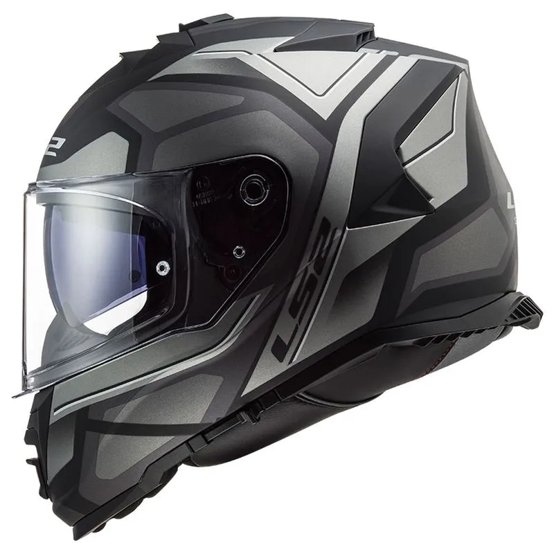Capacete Original LS2 FF800 Storm Faster Preto Grafite Cinza 60