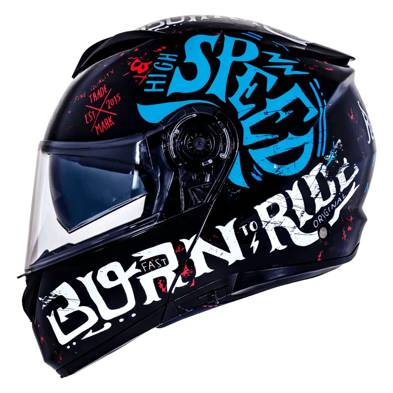 Capacete Original Norisk Force Born To Ride Azul 62