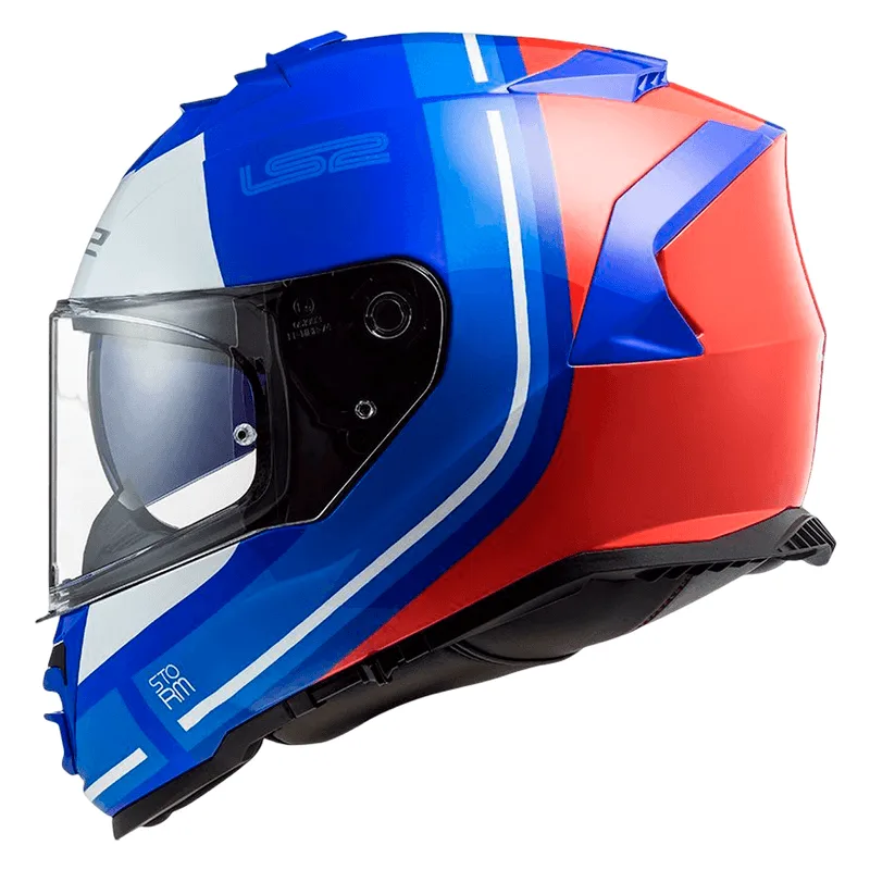 Capacete Original LS2 FF800 Storm Slant Azul Vemelho 62