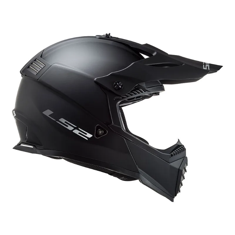 CAPACETE LS2 FAST MX437 MONOCOLOR PRETO FOSCO 56/S