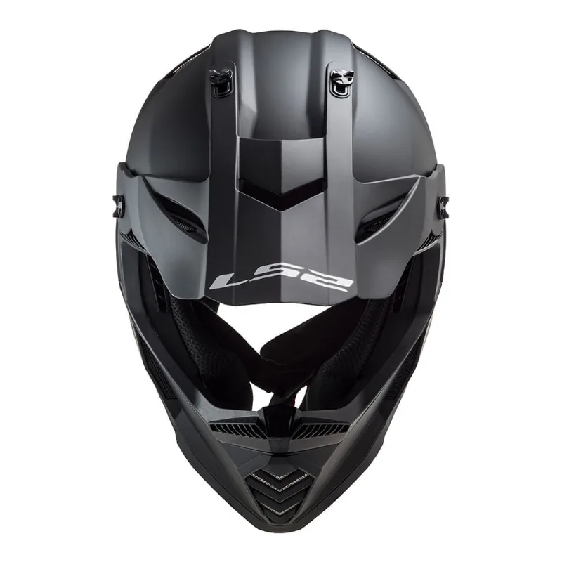 CAPACETE LS2 FAST MX437 MONOCOLOR PRETO FOSCO 62/XL