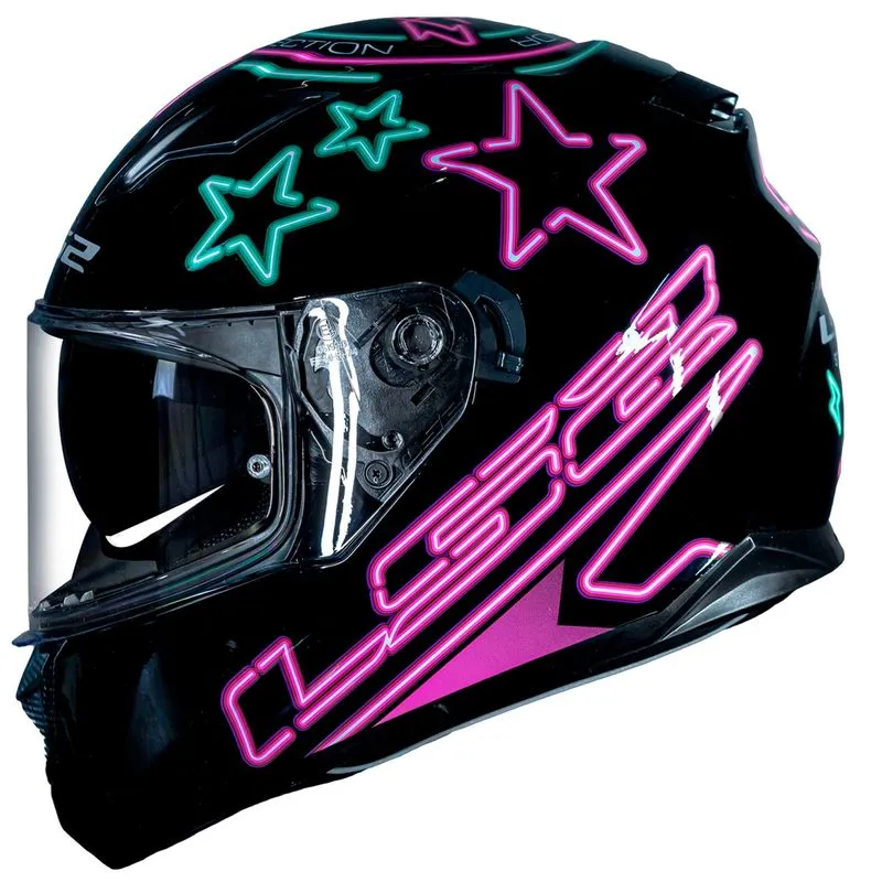 Capacete Original LS2 FF320 Stream Neon Rosa 56