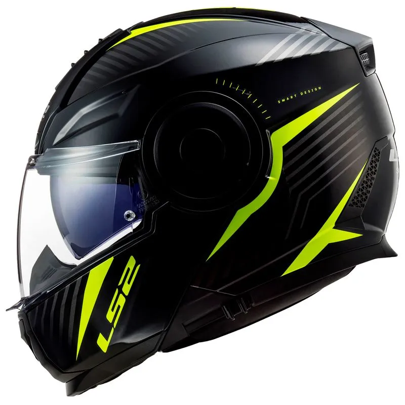 Capacete Original LS2 FF902 Scope Skid Preto Amarelo 64