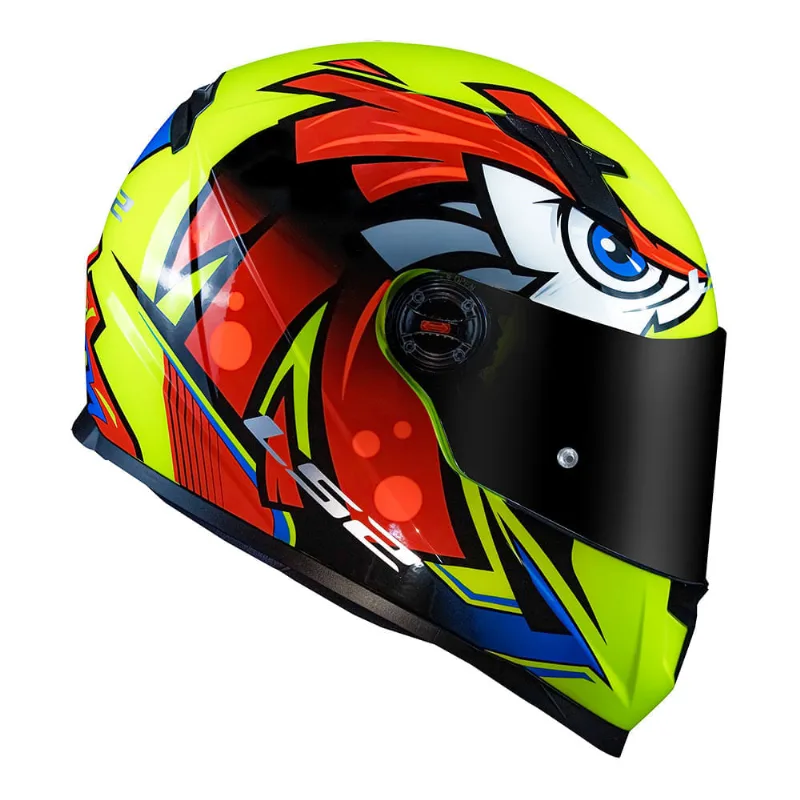 CAPACETE LS2 CLASSIC FF358 TRIBAL AMARELO 54/XS