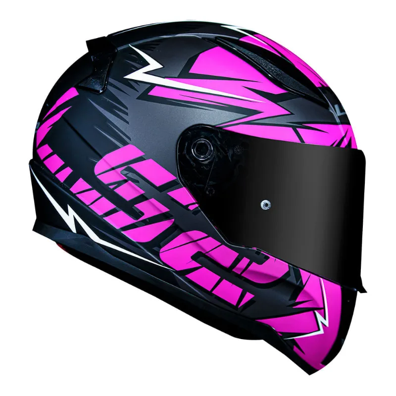 CAPACETE LS2 RAPID CROMO ROSA 60/L