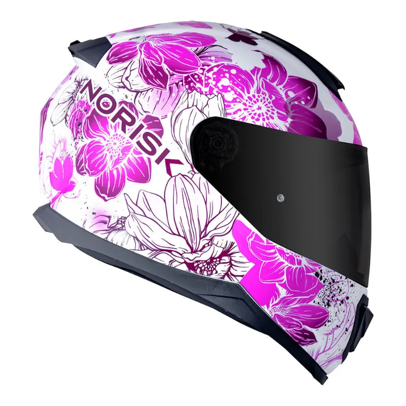 CAPACETE NORISK RAZOR BLOOM ROSA 54/XS