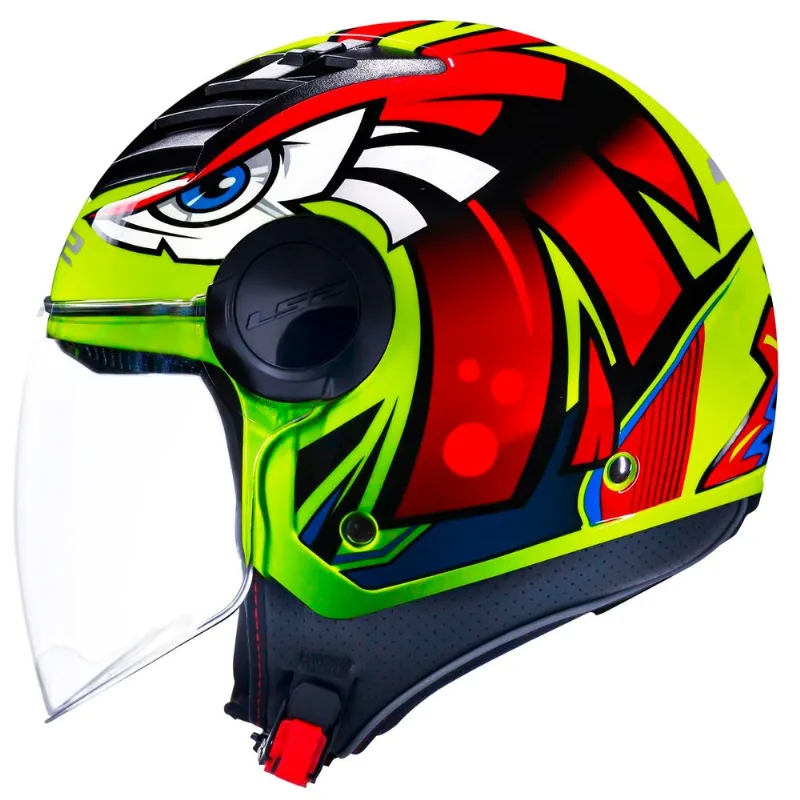 Capacete Original LS2 OF562 Airflow Tribal Amarelo 56