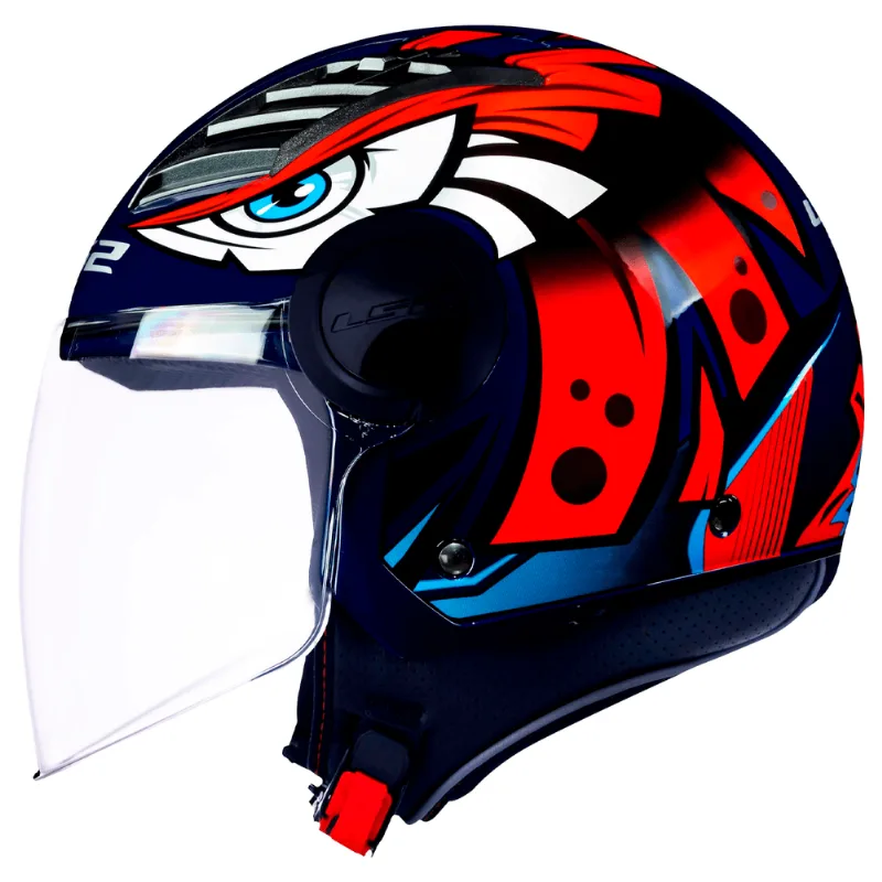 Capacete Original LS2 OF562 Airflow Tribal Laranja 62