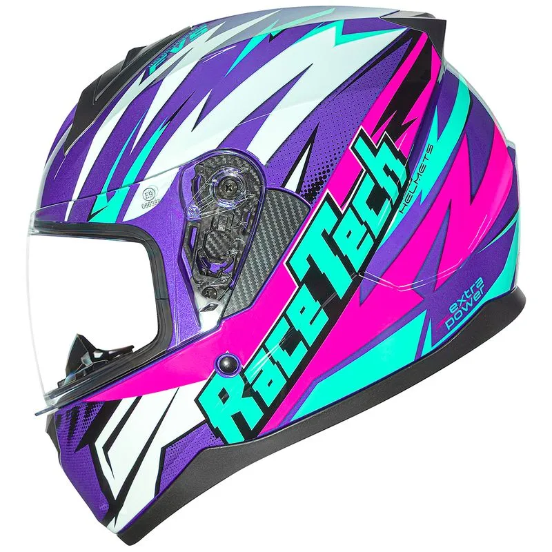 Capacete Race Tech Sector Electro Roxo Rosa 60