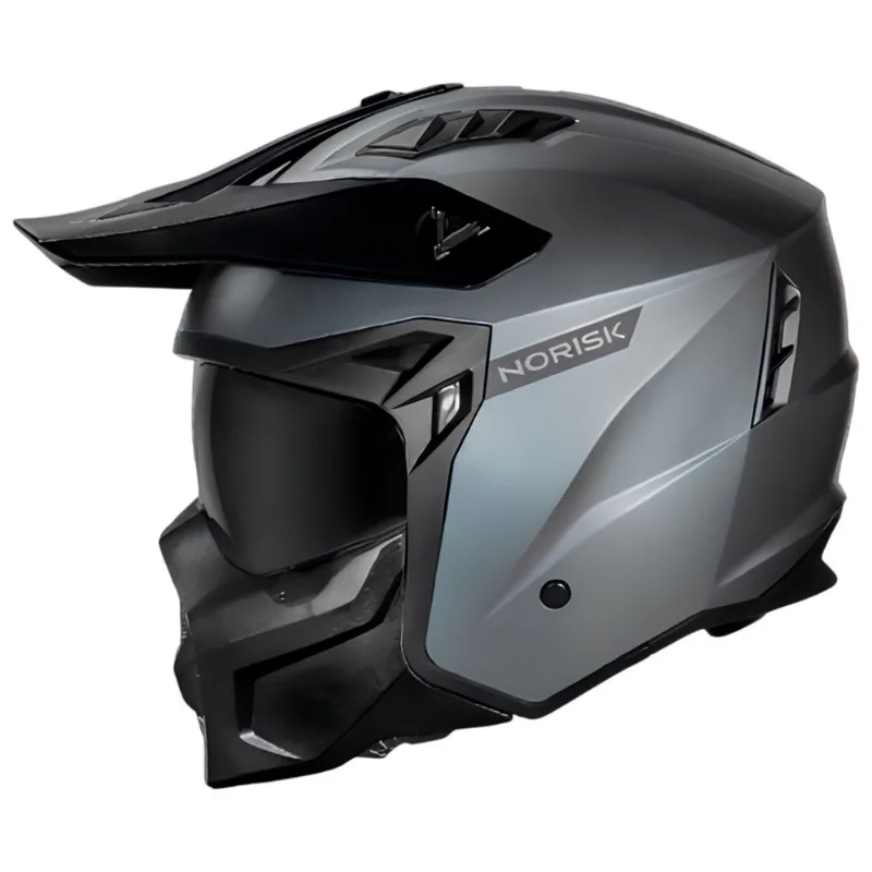 Capacete Original Norisk Darth 2 Monocolor Titânio Fosco 60