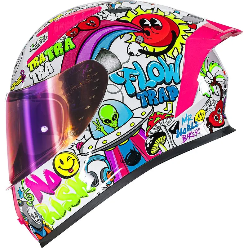 Capacete Original Norisk Flow Trap Branco 56