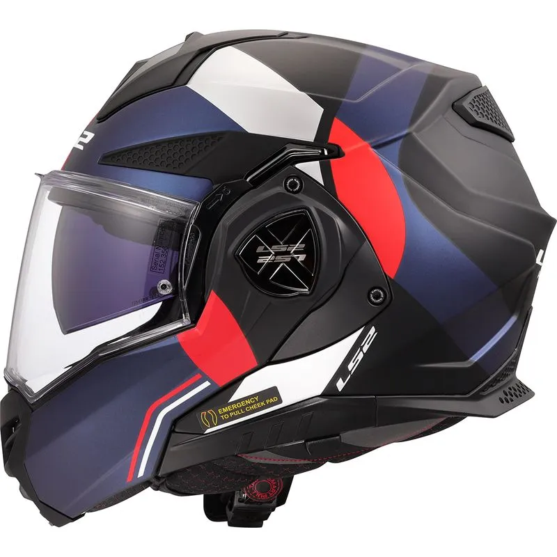 Capacete LS2 FF901 Advant X Ultra Azul Vermelho Fosco 62