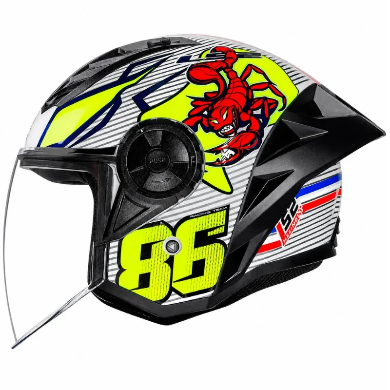 Capacete LS2 OF616 S Airflow 2 Sting Branco 60