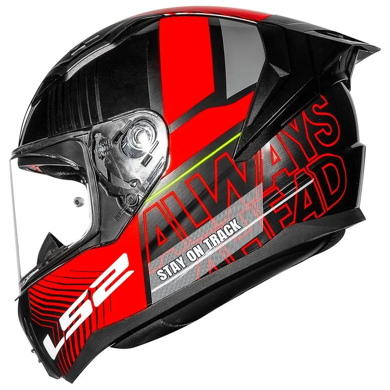 Capacete Original LS2 FF810 Vigo Shift Jeans Titanium Vermelho 58